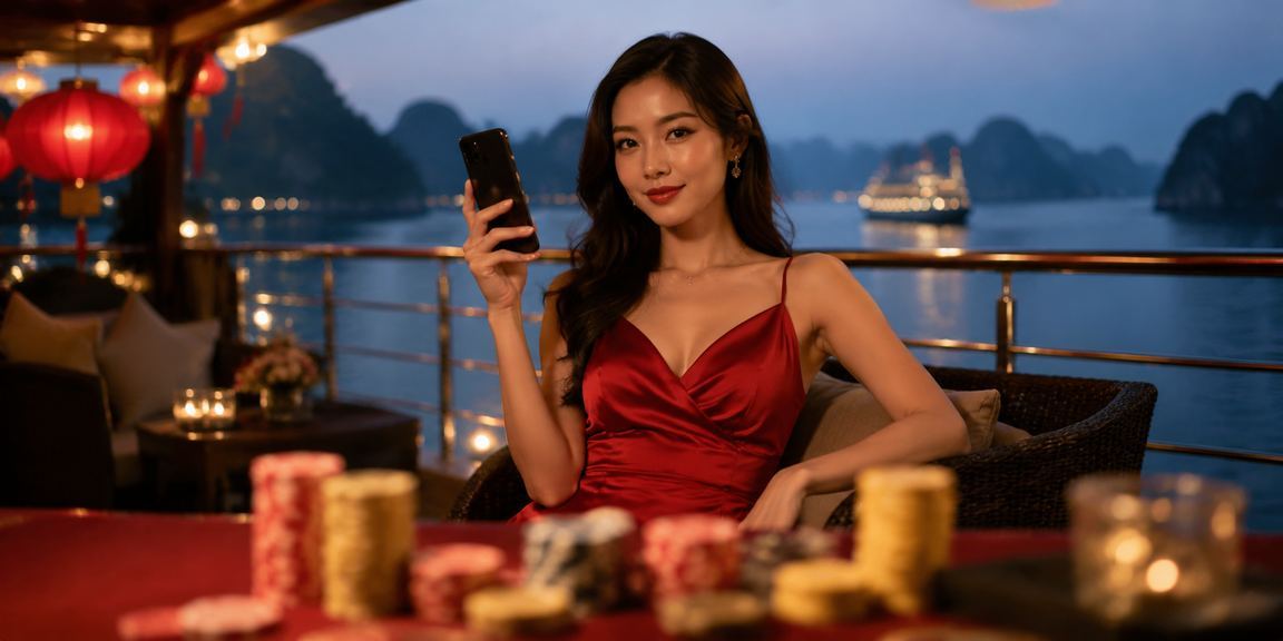 Người chơi tại Hạ Long sử dụng điện thoại di động trong lễ hội để xem ưu đãi casino mới nhất
