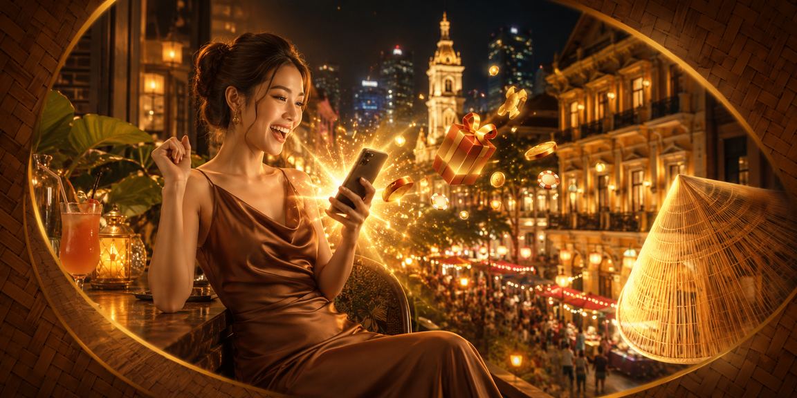 Người chơi tại TP.HCM sử dụng điện thoại để xem khuyến mãi casino 99ww